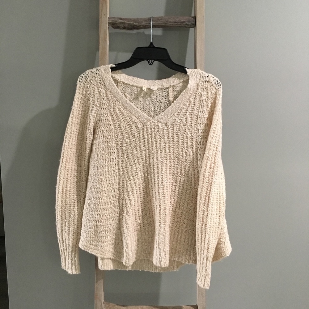 Anthropologie Beige Sweater